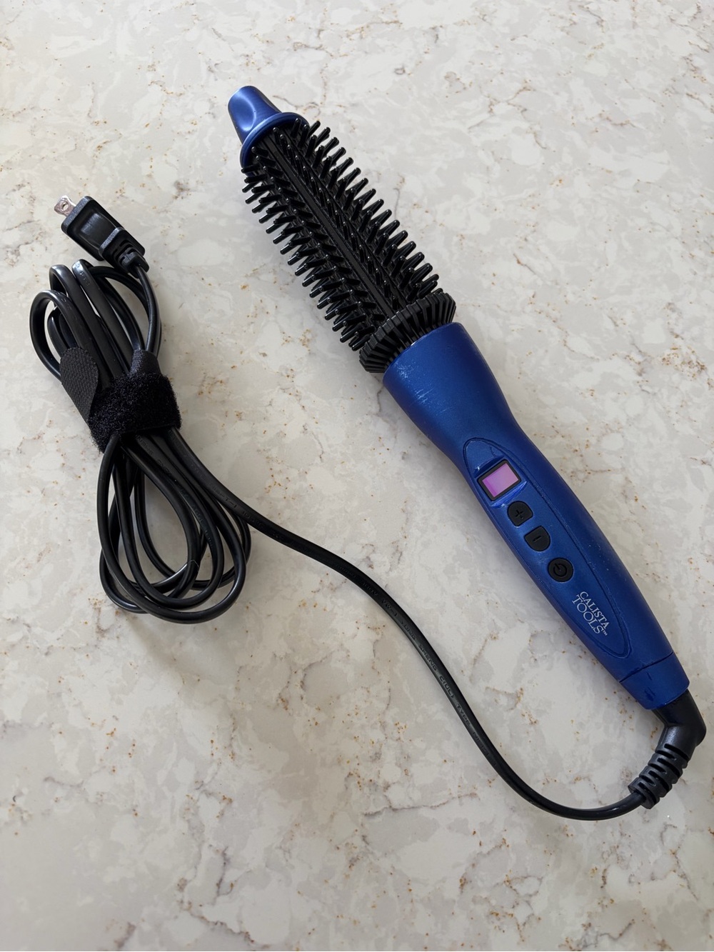 Calista Perfecter Heated Round Styling Brush Hot Tool w Case
